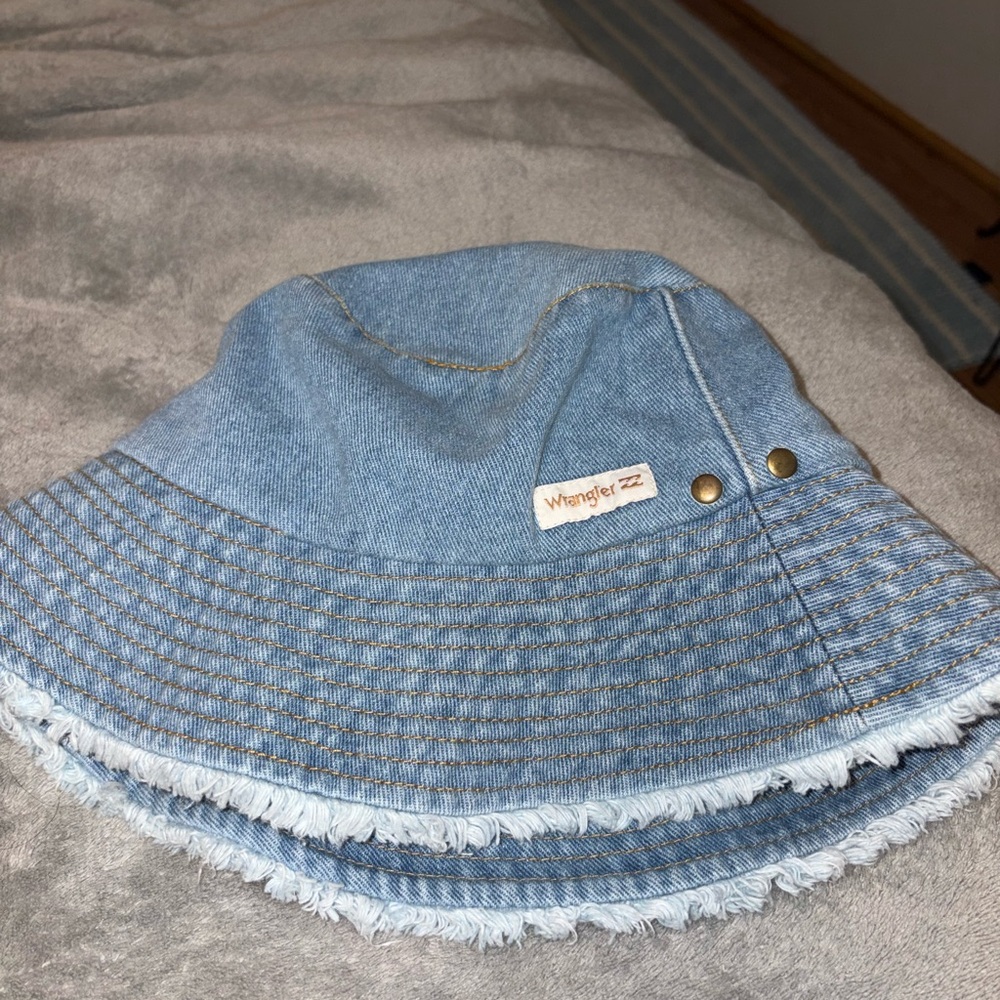 Wrangler X Billabong Light Blue Denim Bucket Hat